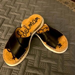 Sam Edelman size 6 Jen leather slide sandals